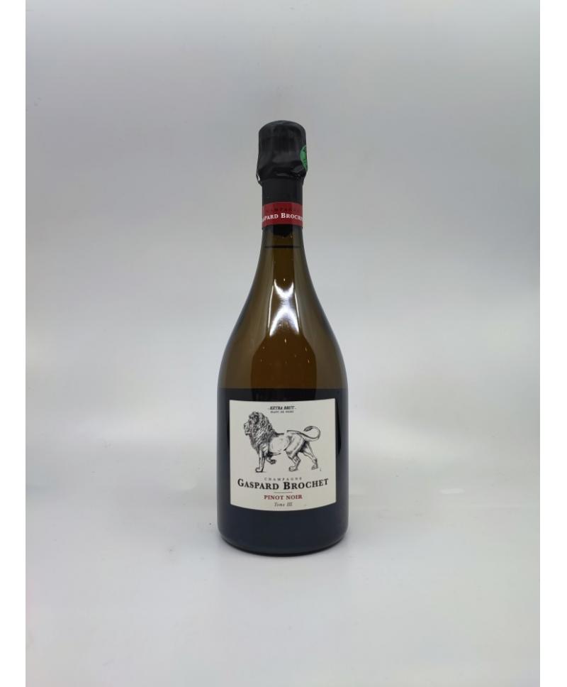 CHAMPAGNE Extra Brut Lion Pinot Noir Tome III Gaspard Brochet